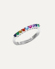 Anello Veretta Rainbow
