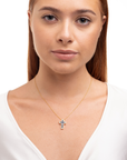 Collana Croce Blue Square