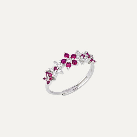 Anello Flowers Fucsia