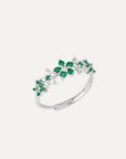Anello Flowers Verde