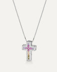 Collana Croce Mini Rainbow