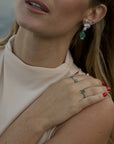 Anello Flowers Verde